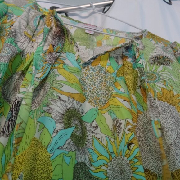 womens patterned vintage stunning blouse size XS - brand new - Picture 6 of 9